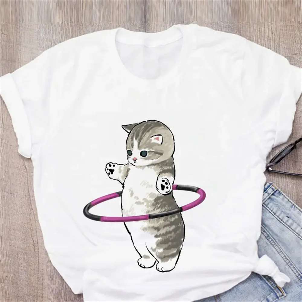 Cute Cat  Casual Tops