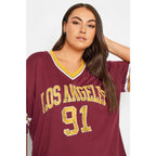 Los Angeles 91 Oversized V-neck T-shirt