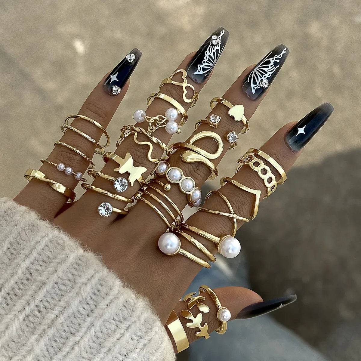 Fashion Simple Joint Rings Set