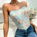 Floral Sexy Spicy Girl Corset