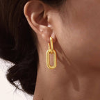Vnox Oval  Earrings For Women