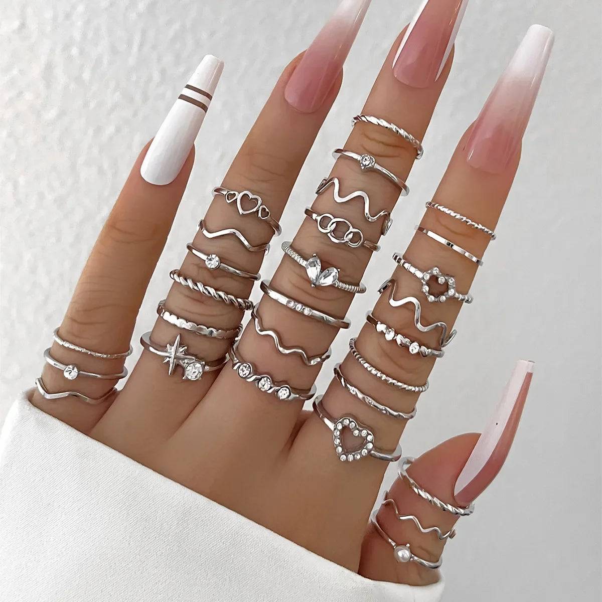 Fashion Simple Joint Rings Set
