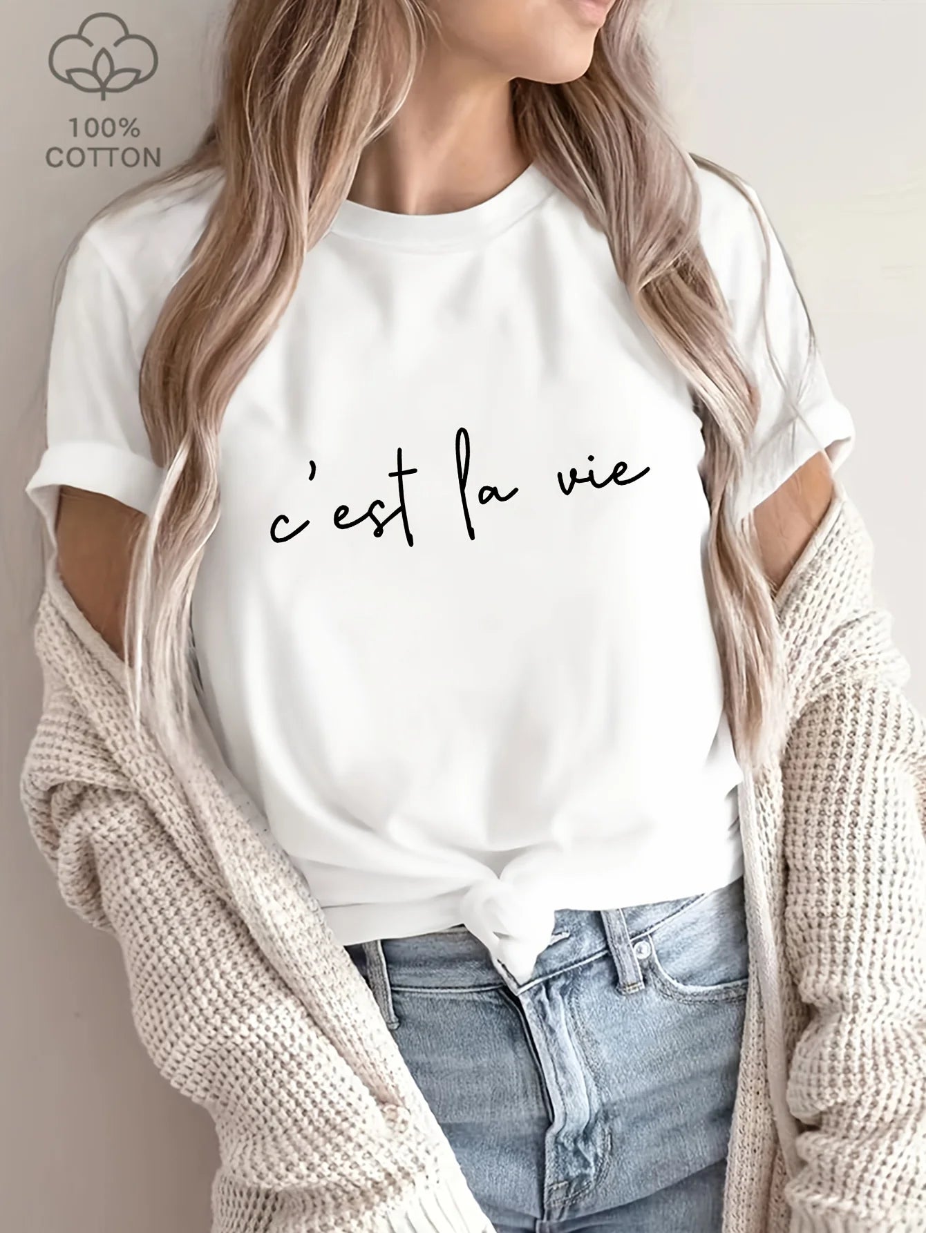 Women's Casual T-Shirt - "C'est La Vie" V E X C L U B H O U S E