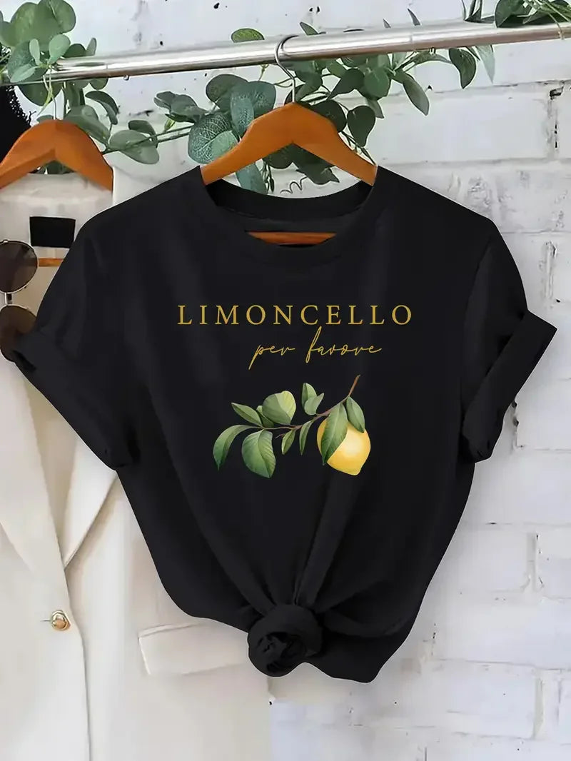 Women's T-Shirt Clothing Design Lemon V E X C L U B H O U S E