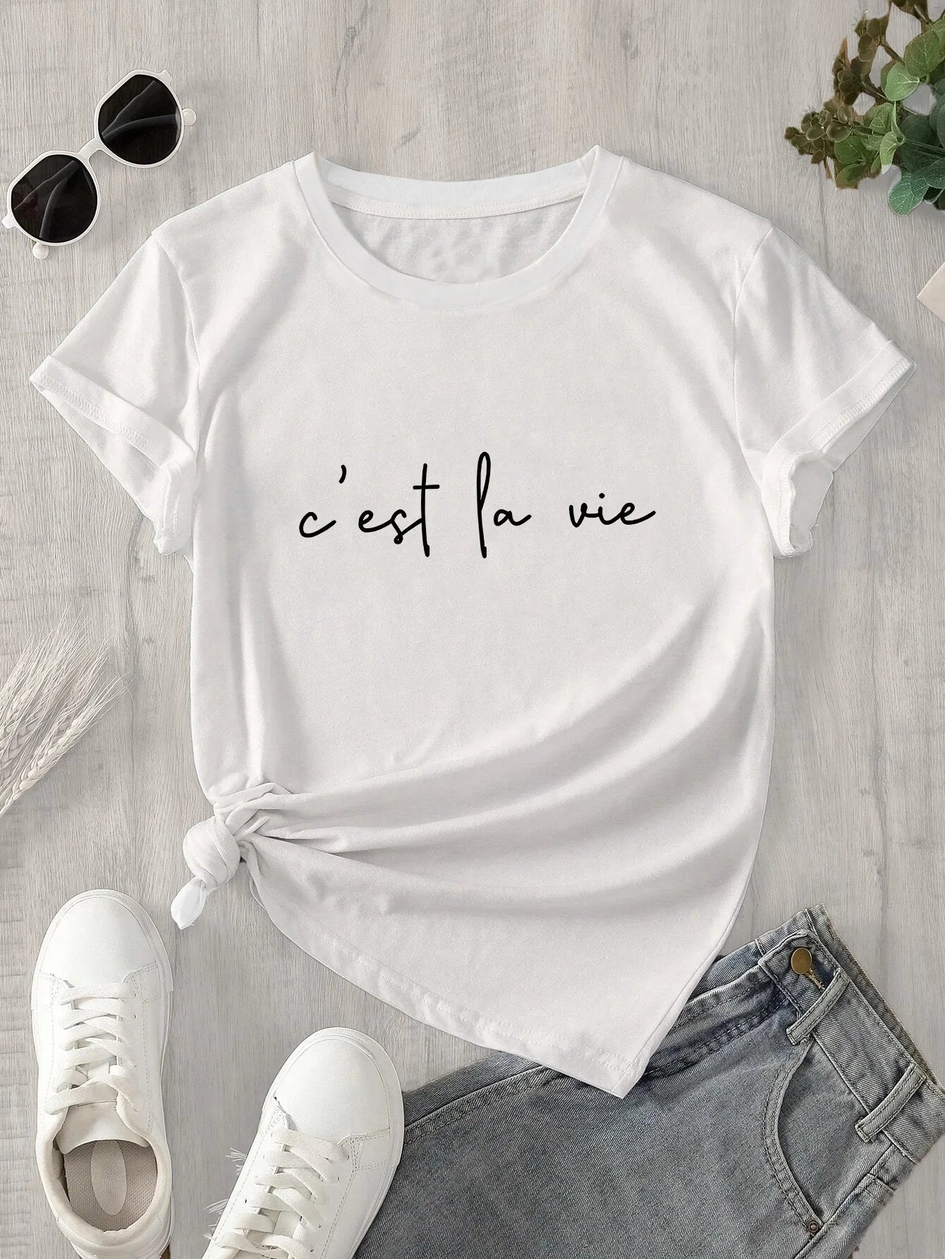 Women's Casual T-Shirt - "C'est La Vie" V E X C L U B H O U S E