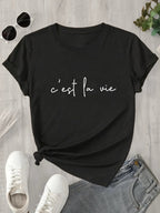 Women's Casual T-Shirt - "C'est La Vie" V E X C L U B H O U S E