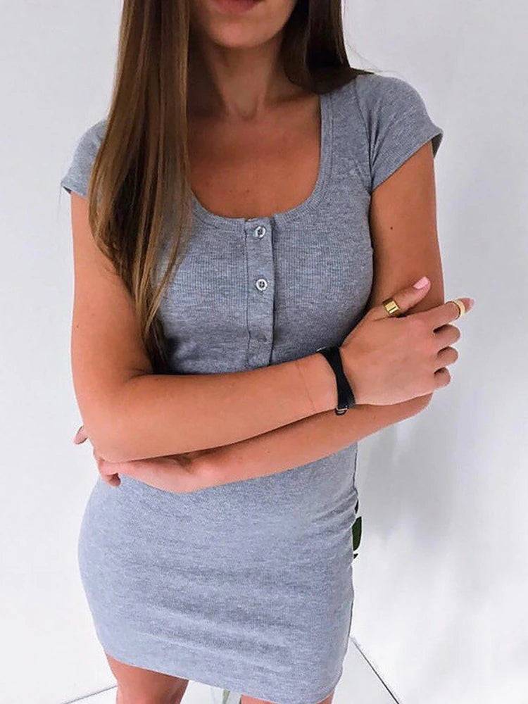 Short Sleeve Bodycon Dress