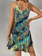 Tropical Printed Women's Dress