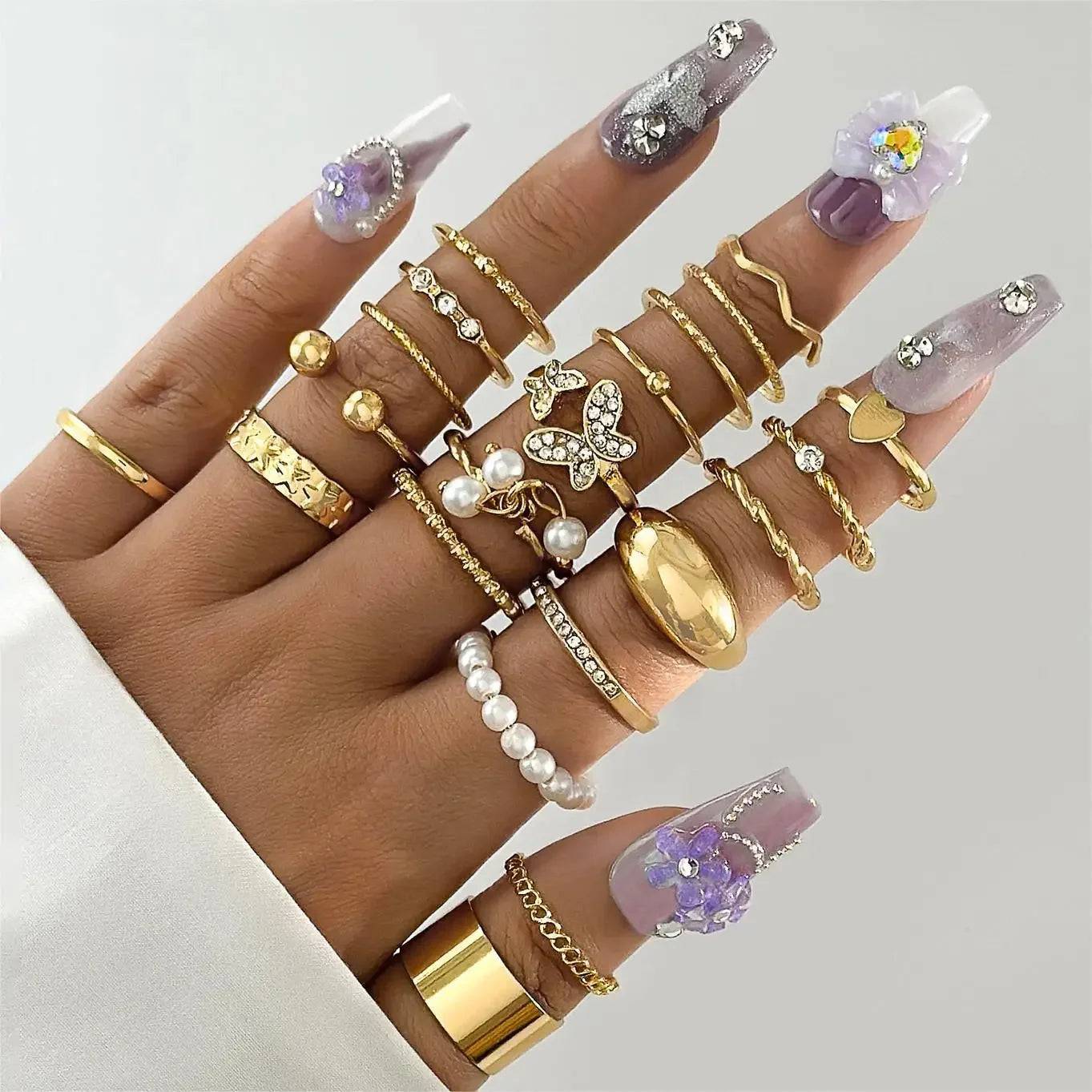 Fashion Simple Joint Rings Set