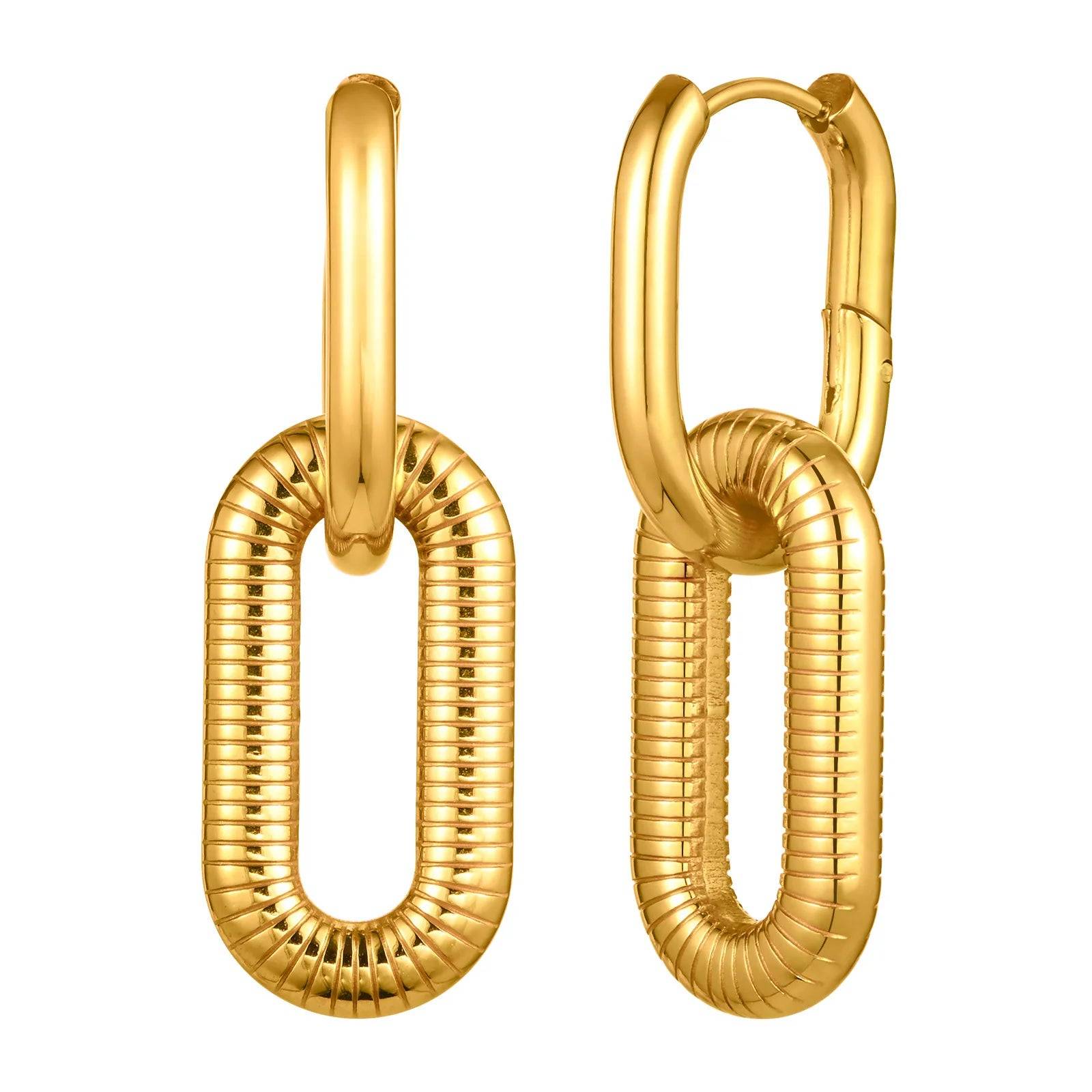 Vnox Oval  Earrings For Women