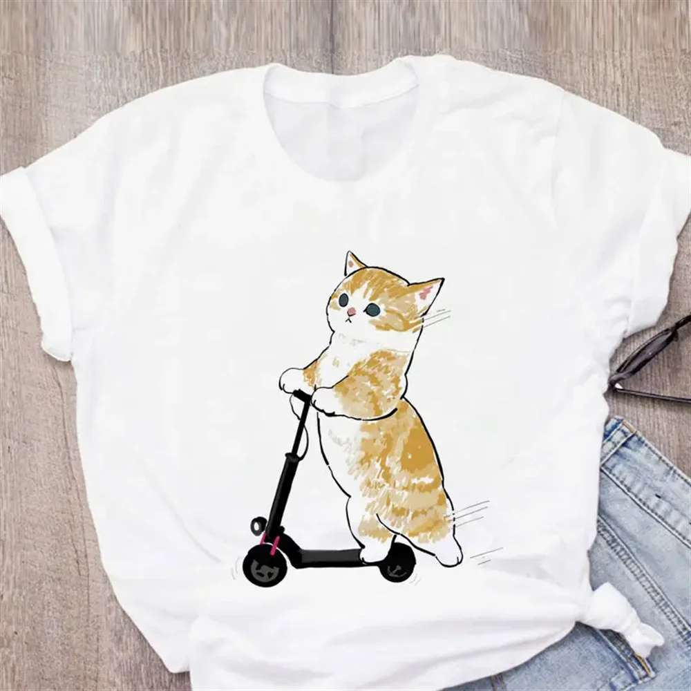Cute Cat  Casual Tops