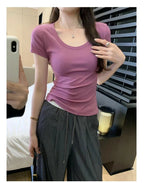 Casual Cotton T Shirt For Women V E X C L U B H O U S E