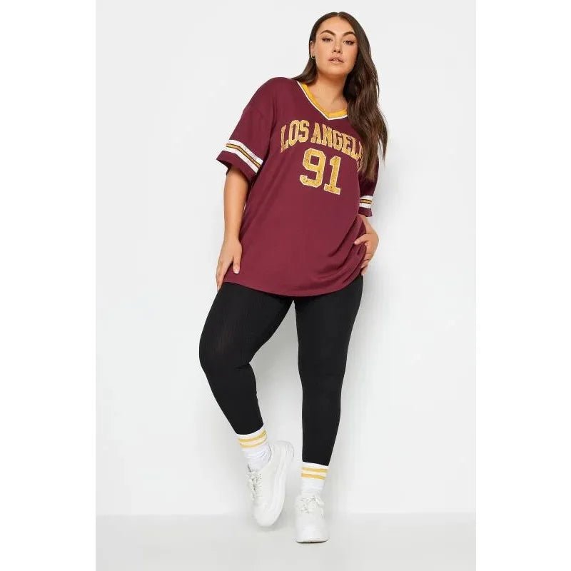 Los Angeles 91 Oversized V-neck T-shirt