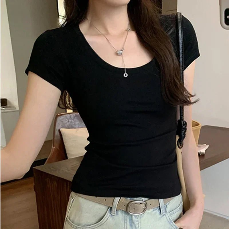 Casual Cotton T Shirt For Women V E X C L U B H O U S E