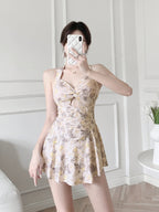 Cute Women Hanging Neck Sweet Swimwear V E X C L U B H O U S E