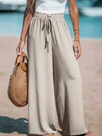 2025 New Oversized Drawstring Wide Leg Pant
