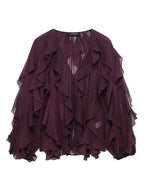 Vivid V-Neck Ruffles