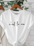 Women's Casual T-Shirt - "C'est La Vie" V E X C L U B H O U S E