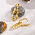 Vnox Oval  Earrings For Women