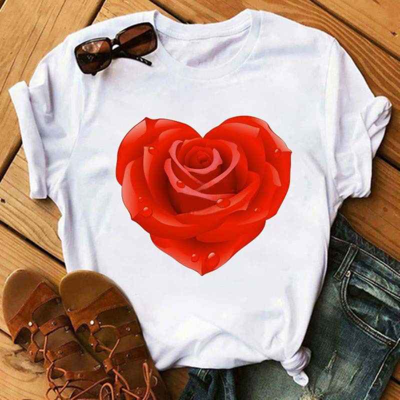 Ice Cream Flower Print Men And Women Couple Short Sleeve - VEX CLUB HOUSE
