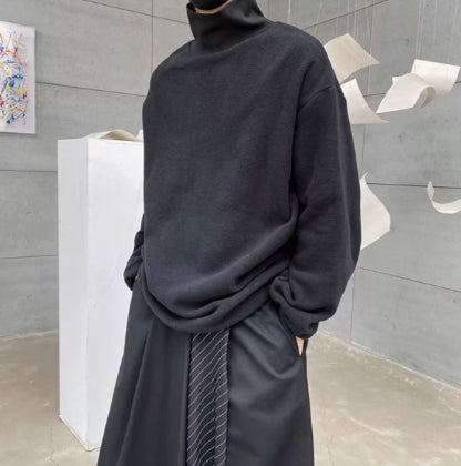 Brushed Inner-layer Long-sleeve T-shirt Warm And Comfortable Top New Autumnwinter Style For Men - VEX CLUB HOUSE