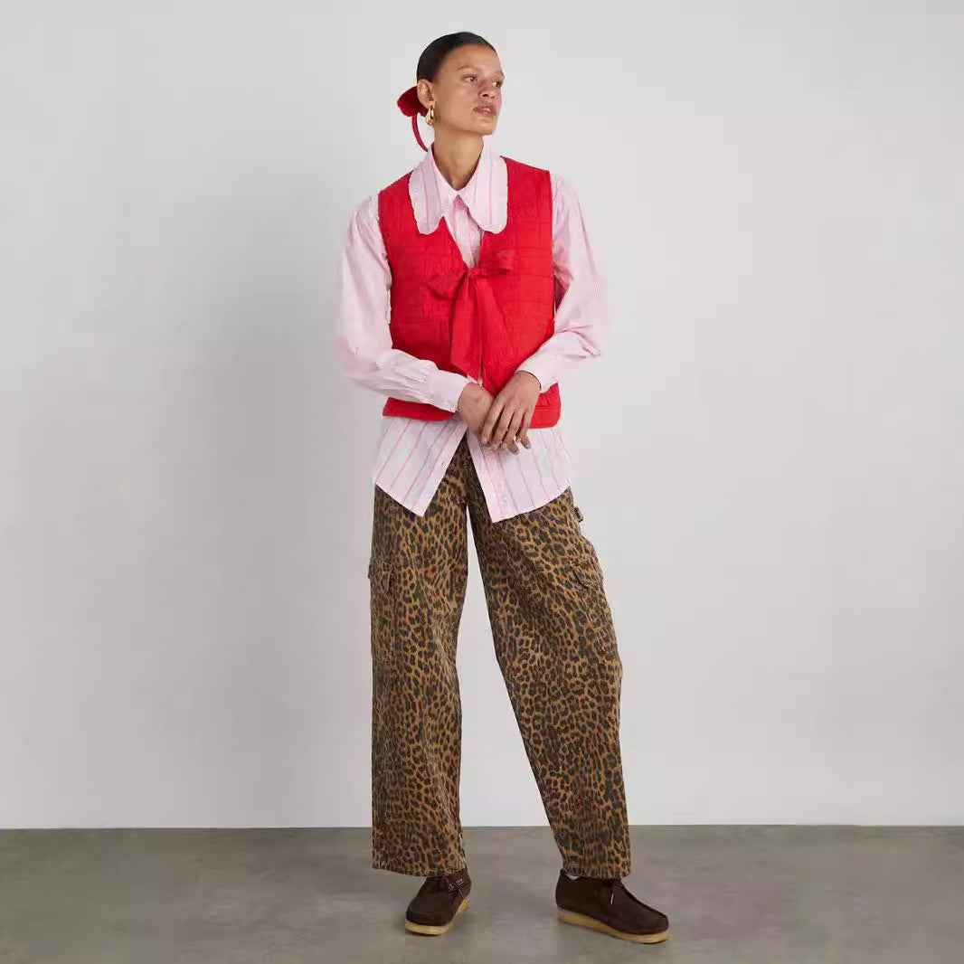 New FallWinter Womens Street-Style Lace-Up Vest Top - VEX CLUB HOUSE
