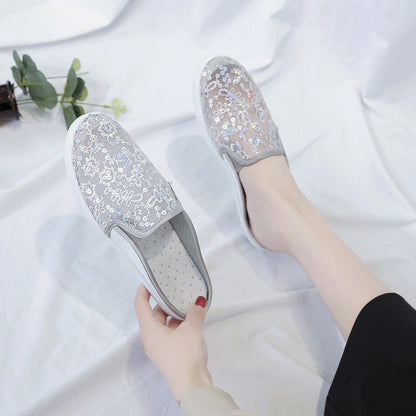 Lace Half Drag Women Viscose Shoes New Baotou - VEX CLUB HOUSE