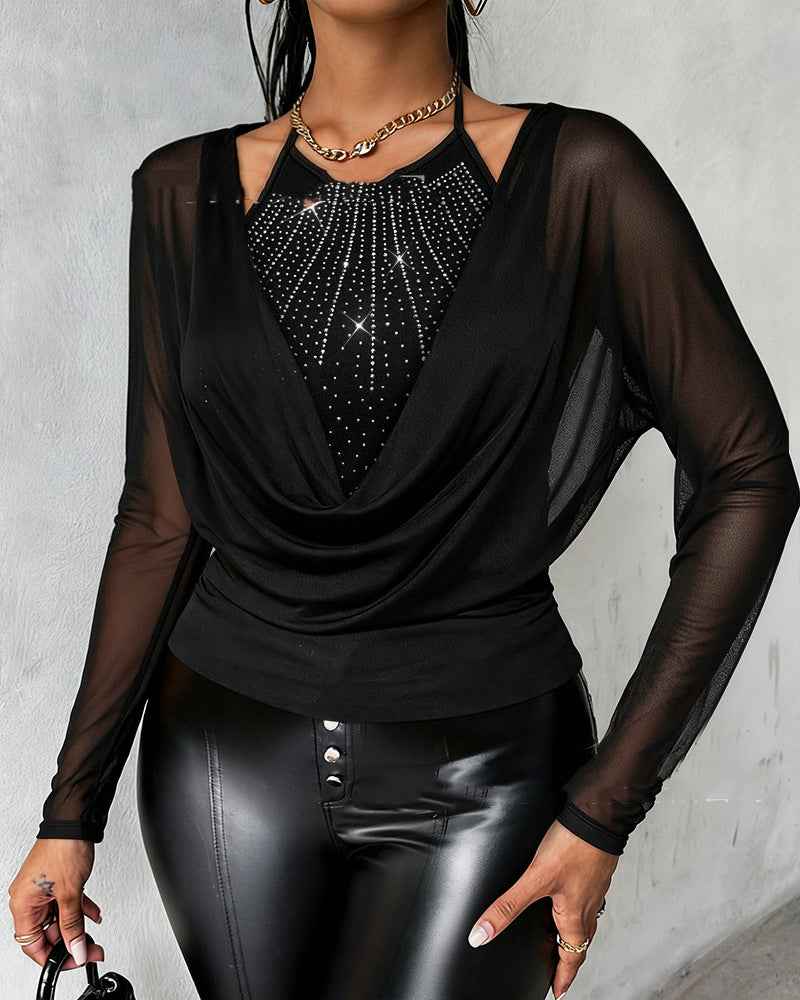 Stylish Minimalist And Uniquely Designed Long Sleeve Top For Women - VEX CLUB HOUSE