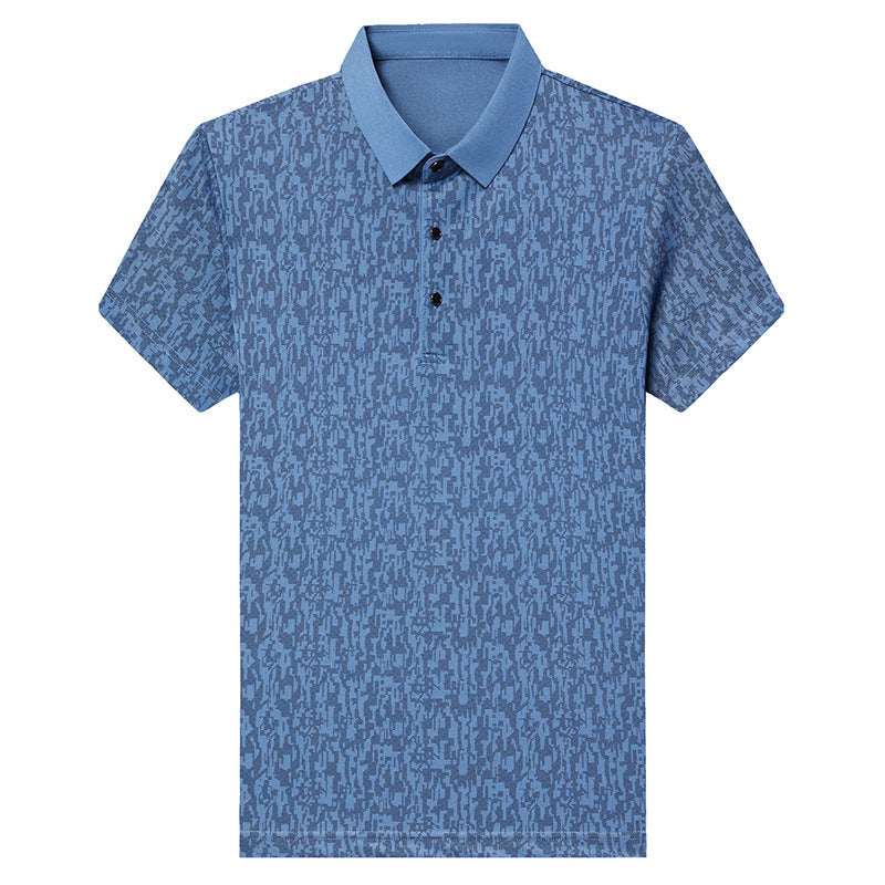 Summer Men's Thin Business Lapel Polo Shirt Short Sleeve - VEX CLUB HOUSE