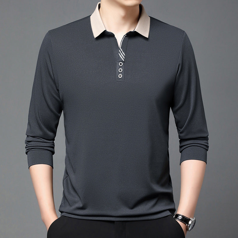 Summer Lapels Short-sleeved T-shirt Men's Skin-friendly Breathable Casual Top - VEX CLUB HOUSE
