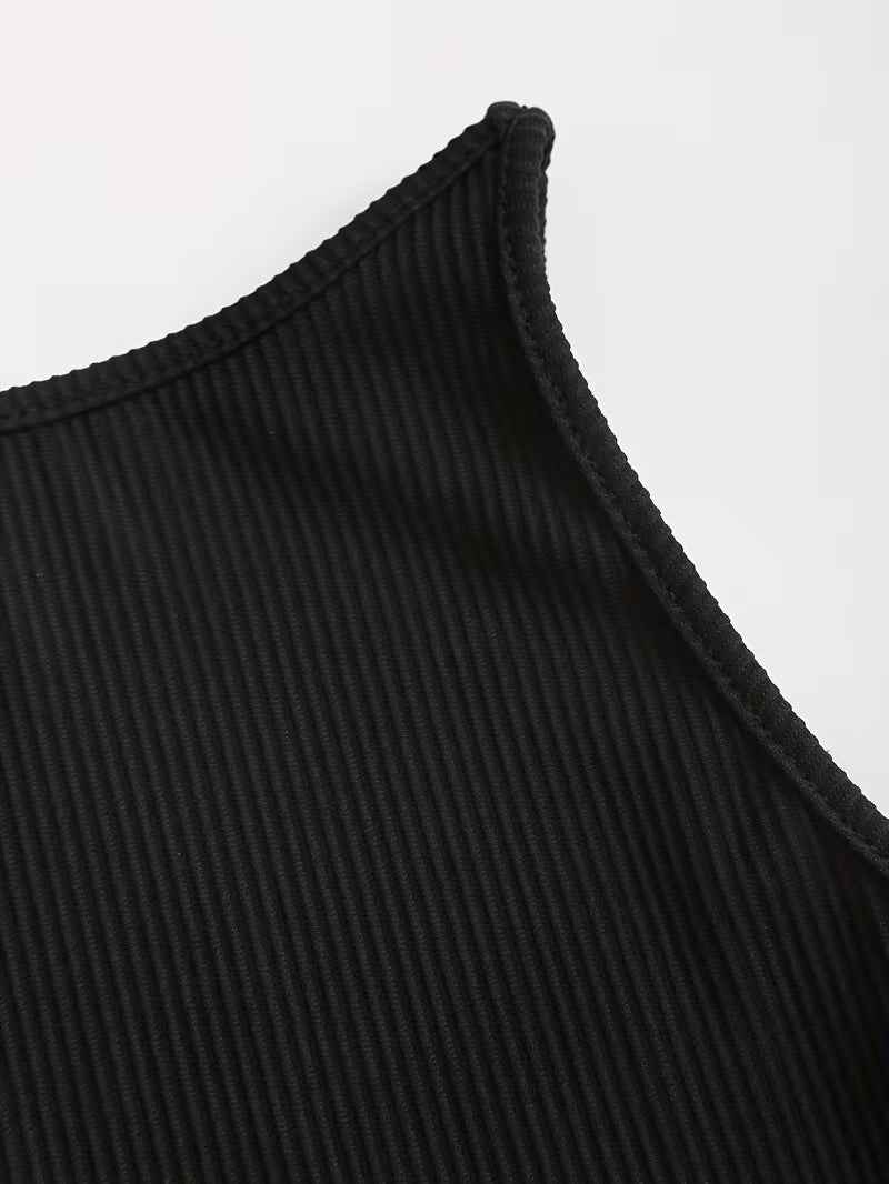 Stylish And Elegant Sleeveless Womens Pleated A-line Dress With A Gradient Hem - VEX CLUB HOUSE