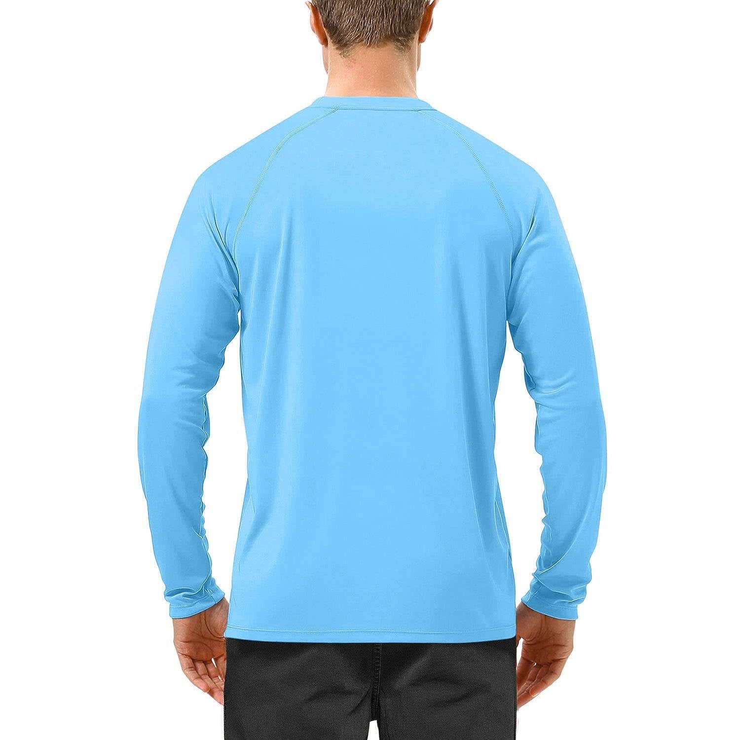 Quick-drying Solid Color Round Neck Sports Training Stretch Sun Protection Long Sleeve - VEX CLUB HOUSE