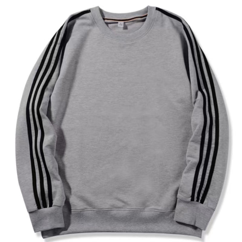Men's New Sportswear Three-bar Round Neck Long-sleeved Top - VEX CLUB HOUSE