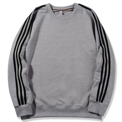 Men's New Sportswear Three-bar Round Neck Long-sleeved Top - VEX CLUB HOUSE