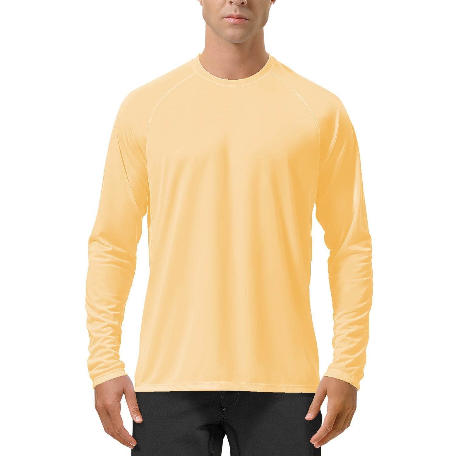 Quick-drying Solid Color Round Neck Sports Training Stretch Sun Protection Long Sleeve - VEX CLUB HOUSE
