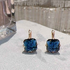 Ornament Sapphire Earrings And Necklace Set - VEX CLUB HOUSE