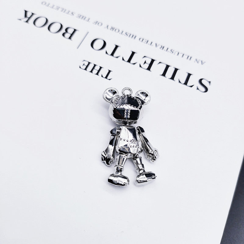 Cute Bear Necklace Fashion Personality Hip-hop Pendant Couple Versatile Fall Winter Sweater Chain Men Women Jewelry - VEX CLUB HOUSE