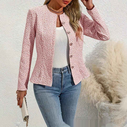 Womens Cropped French-style Chic Topcoat - VEX CLUB HOUSE