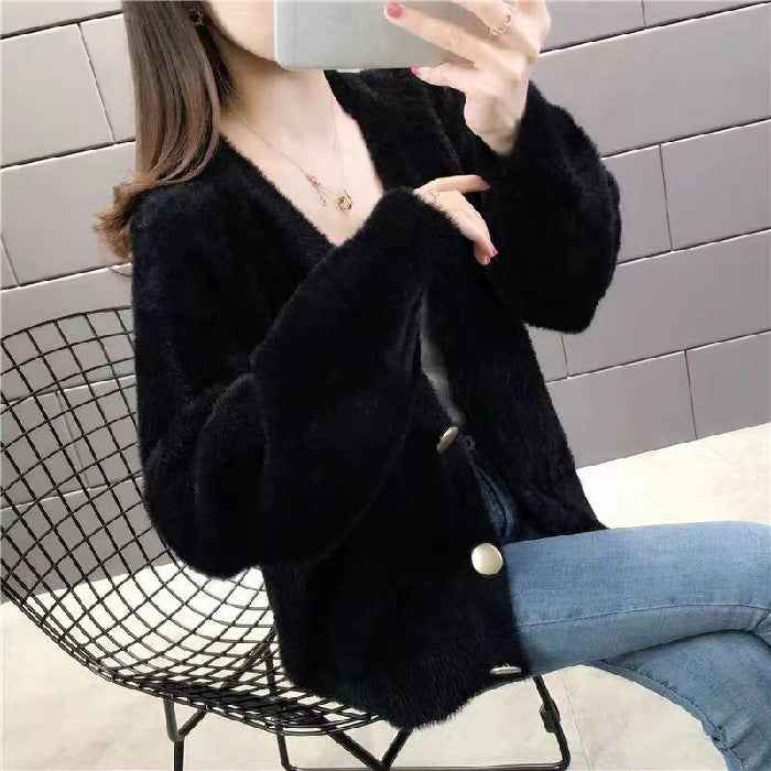 Fashionable Knitted Short Loose Outer Tops Women - VEX CLUB HOUSE