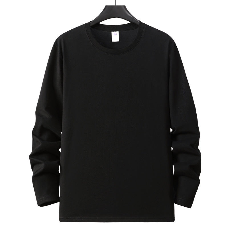 White Long Sleeve T Shirt Solid Color Cotton Base Layer - VEX CLUB HOUSE