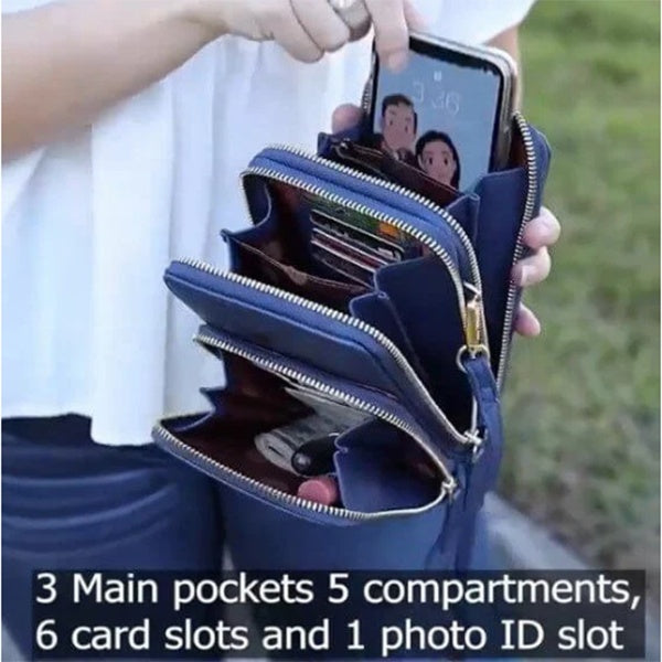 Crossbody Bag Women Tri-fold Pockets Phone Bags - VEX CLUB HOUSE