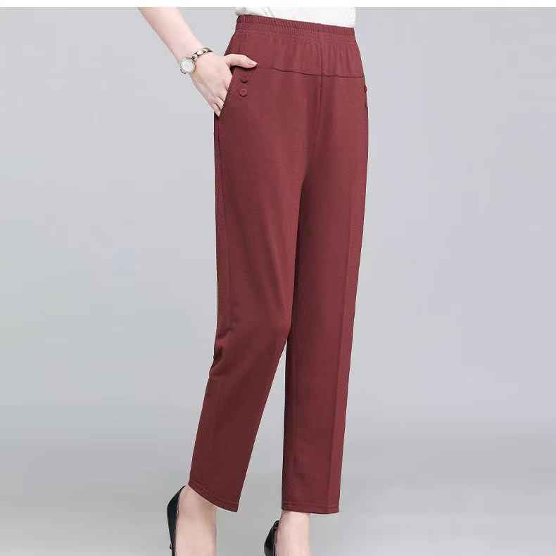 Summer Ice Silk Thin Casual Straight-leg Cropped Pants - VEX CLUB HOUSE