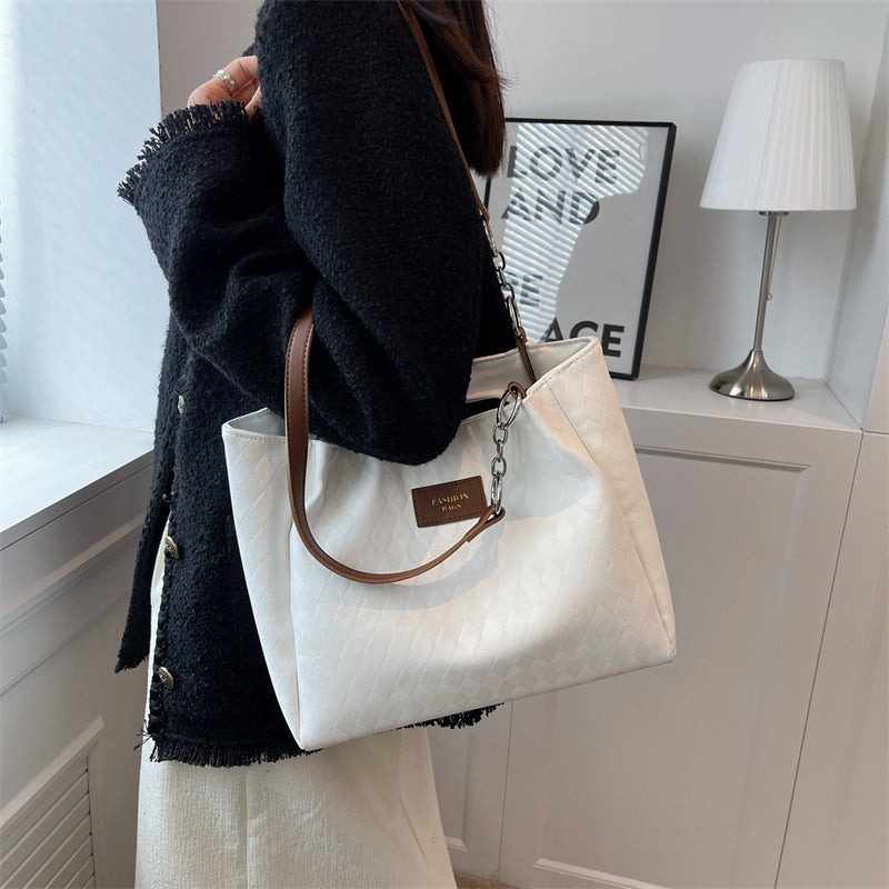 Rhombus Pattern Totes Chain Shoulder Bag Women Shopping Bags - VEX CLUB HOUSE