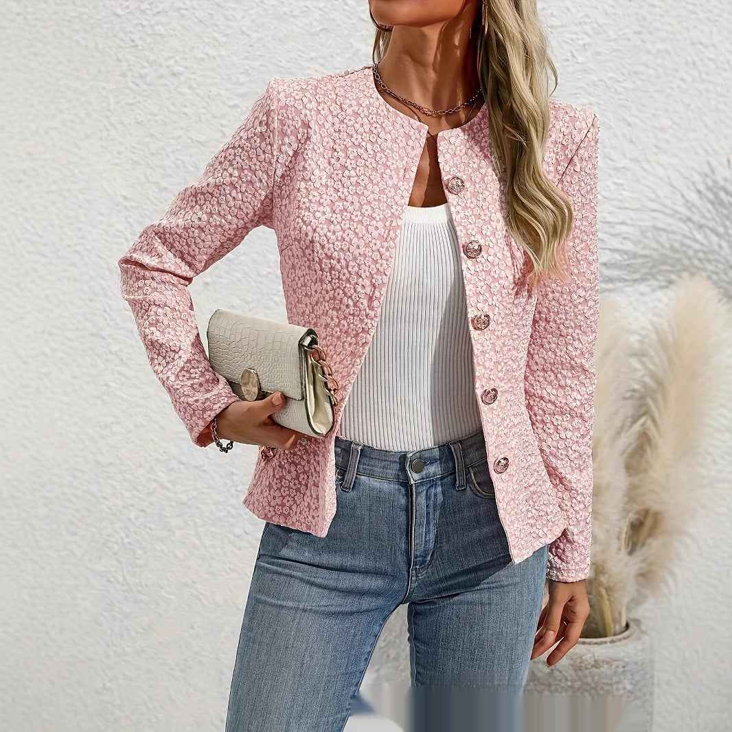 Womens Cropped French-style Chic Topcoat - VEX CLUB HOUSE