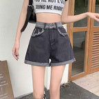 Retro Distressed High-Waist Loose Denim Shorts For Women - VEX CLUB HOUSE