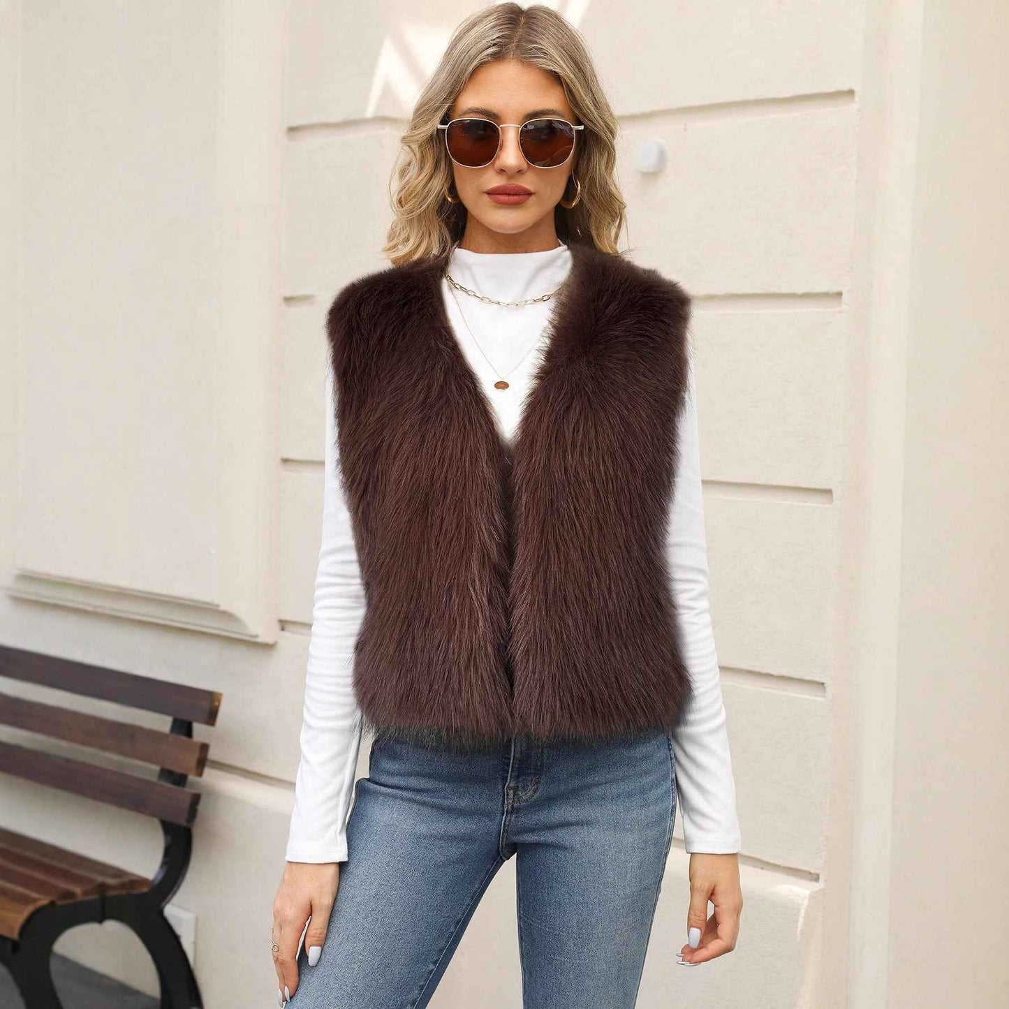 Eco-friendly Faux Fur Vest For Men And Women From Europe And The US - VEX CLUB HOUSE