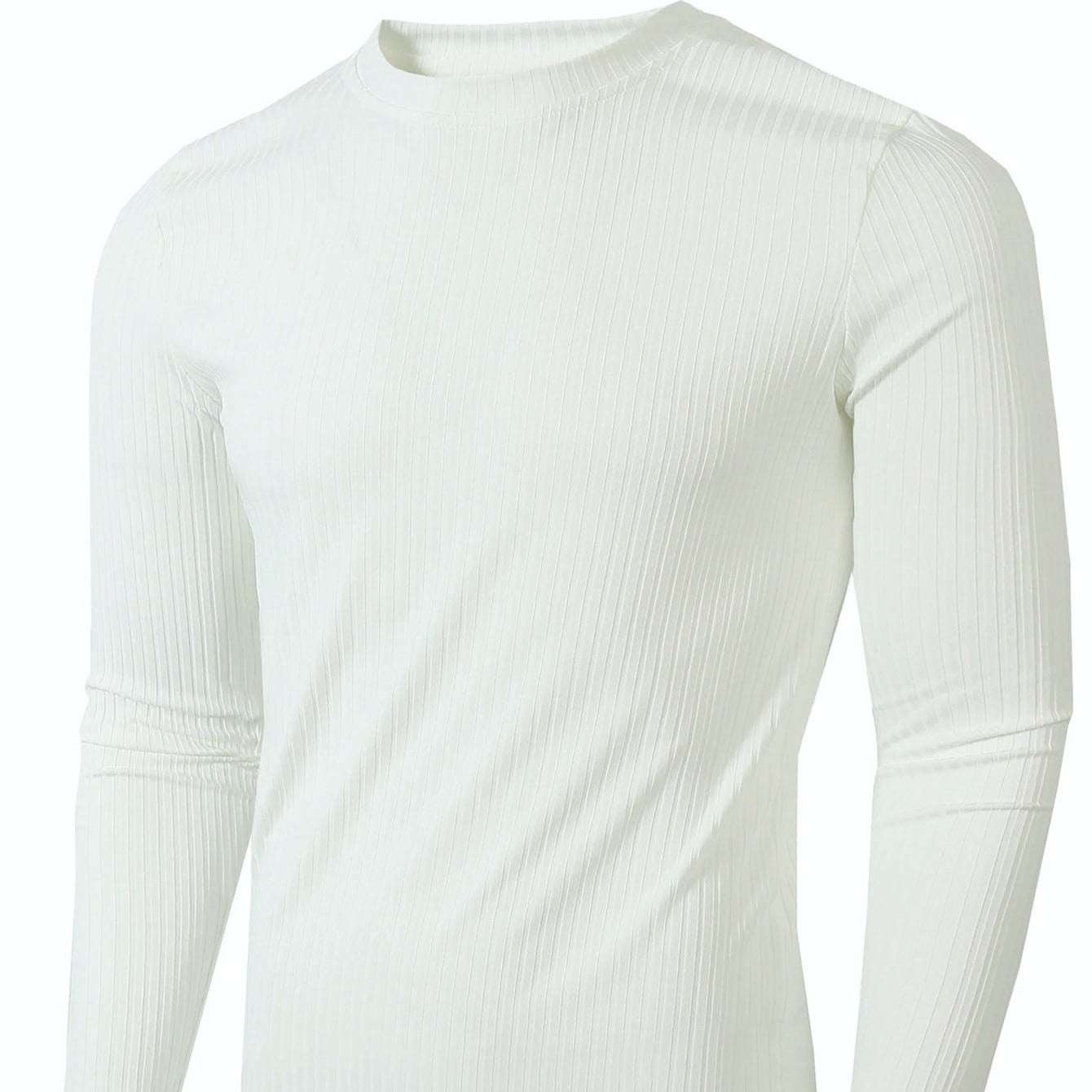 Striped Fabric Men's High Elastic Breathability Long Sleeve - VEX CLUB HOUSE