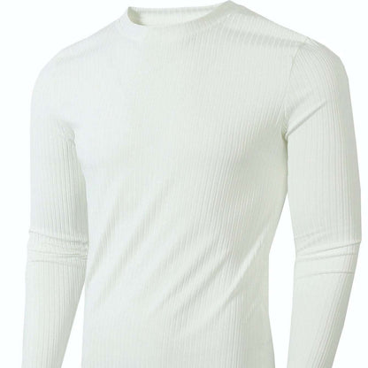 Striped Fabric Men's High Elastic Breathability Long Sleeve - VEX CLUB HOUSE
