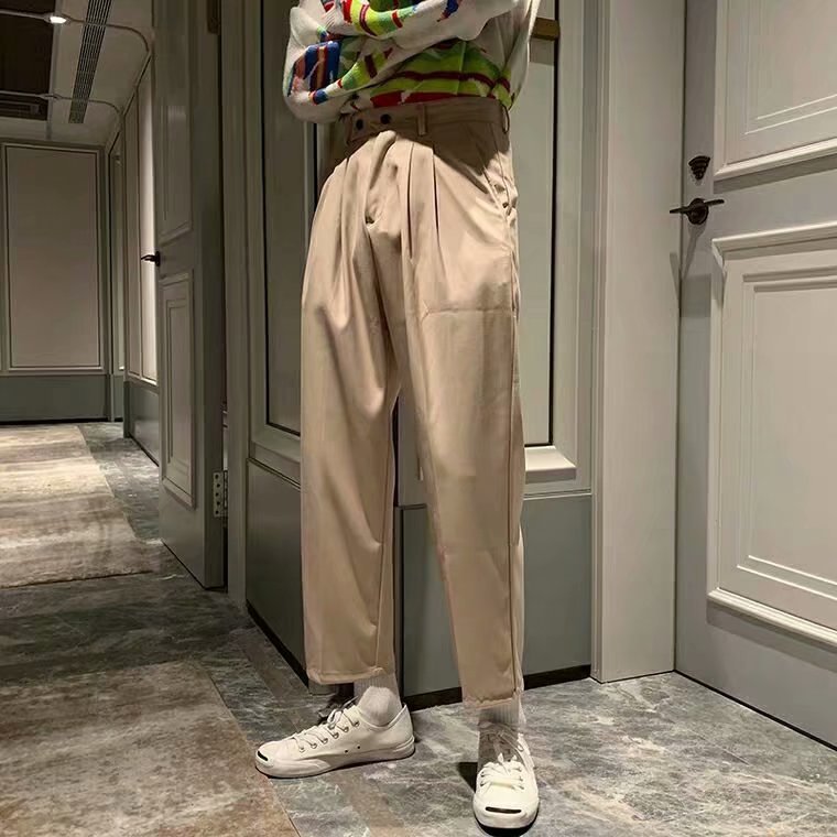 Pendant Straight Tube Vintage Trend Loose Men's Casual Trousers - VEX CLUB HOUSE