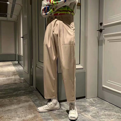 Pendant Straight Tube Vintage Trend Loose Men's Casual Trousers - VEX CLUB HOUSE